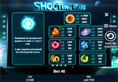 tabella pagamenti vlt online Shooting Stars