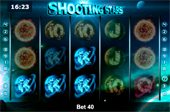 griglia slot Shooting Stars